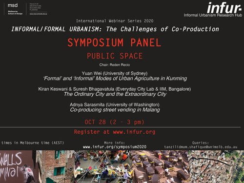 InfUr Webinar 4 / Symposium Panel on "Public Space"