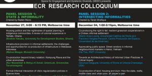 2020 ECR International Research Colloquium / Nov 27 and Dec 04, 2020 [watch recorded sessions]