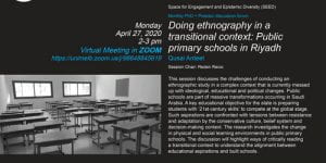 Doing ethnography in a transitional context / April 27, 2020 [Virtual Session]