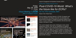 Post-COVID-19 World: What’s the future like for ECRs? / May 29, 2020 [Virtual Session]